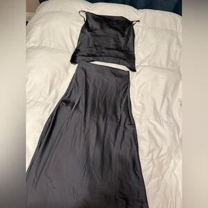 Navy blue two piece set